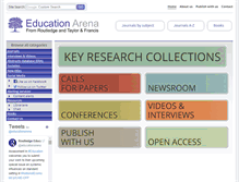 Tablet Screenshot of educationarena.com